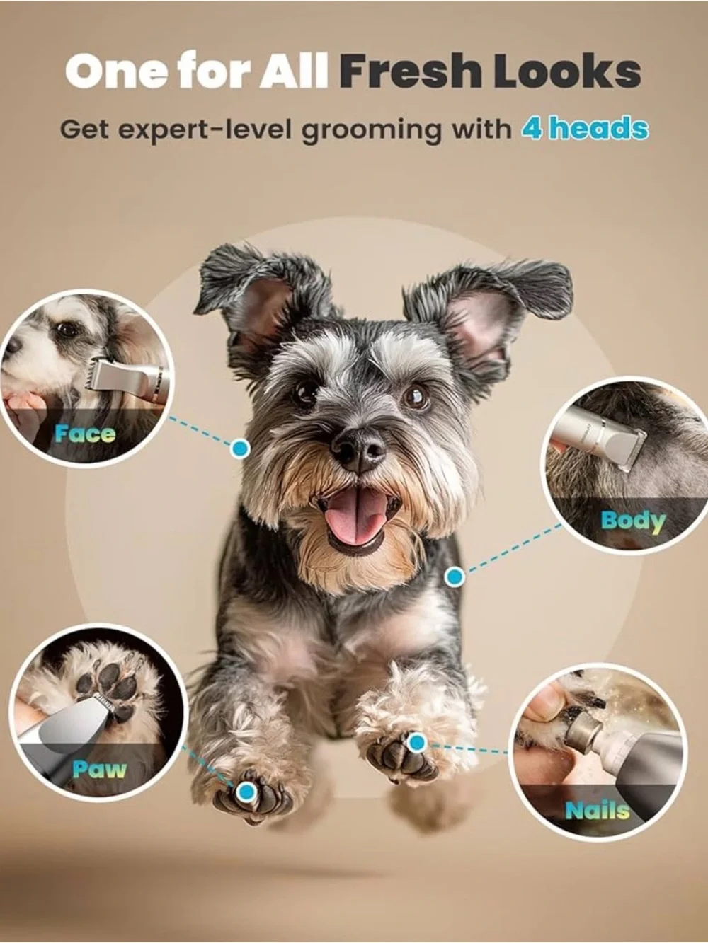Oneisall Dog Grooming Kit Trimmer kit